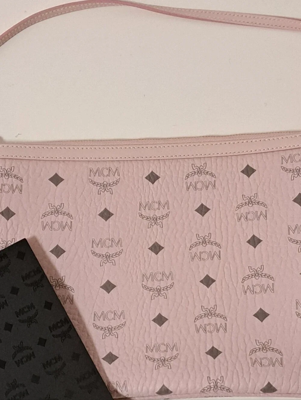 MCM Powder Pink Coated Canvas 8
